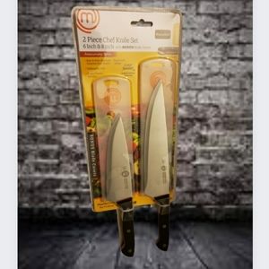 Master Chef 2 Pc. Chef Knife Set 6" & 8" Full-Tang Stainless Steel Blade